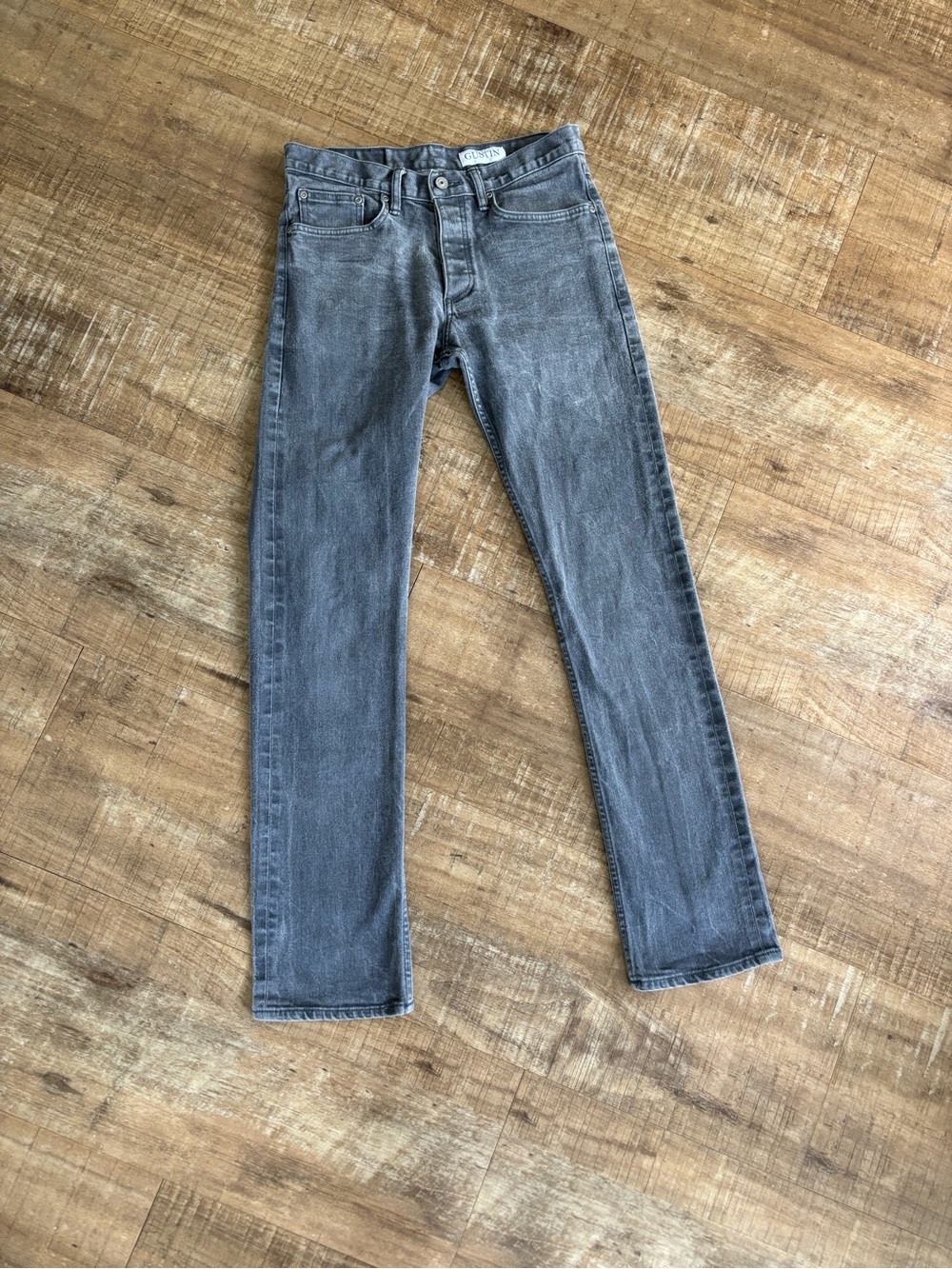 Men's Gustin Straight leg grey Jeans denim size 33" waist x 31" inseam